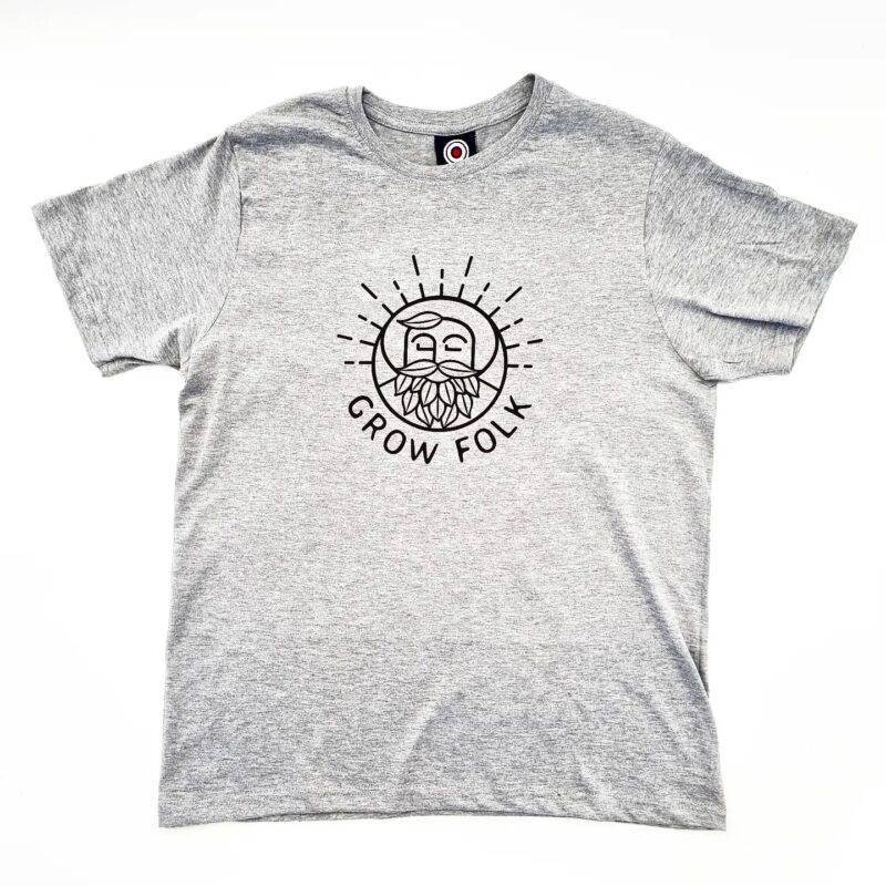 Grow Folk T-shirt Grey Melange