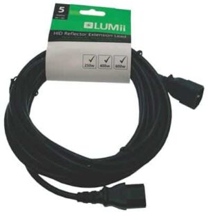 Lumii 5m Extension Cord Male to Female IEC