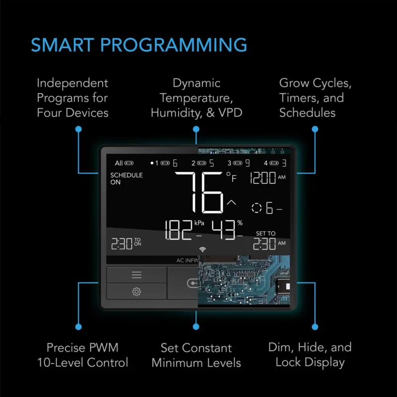 AC Infinity Controller 69 Pro smart programming