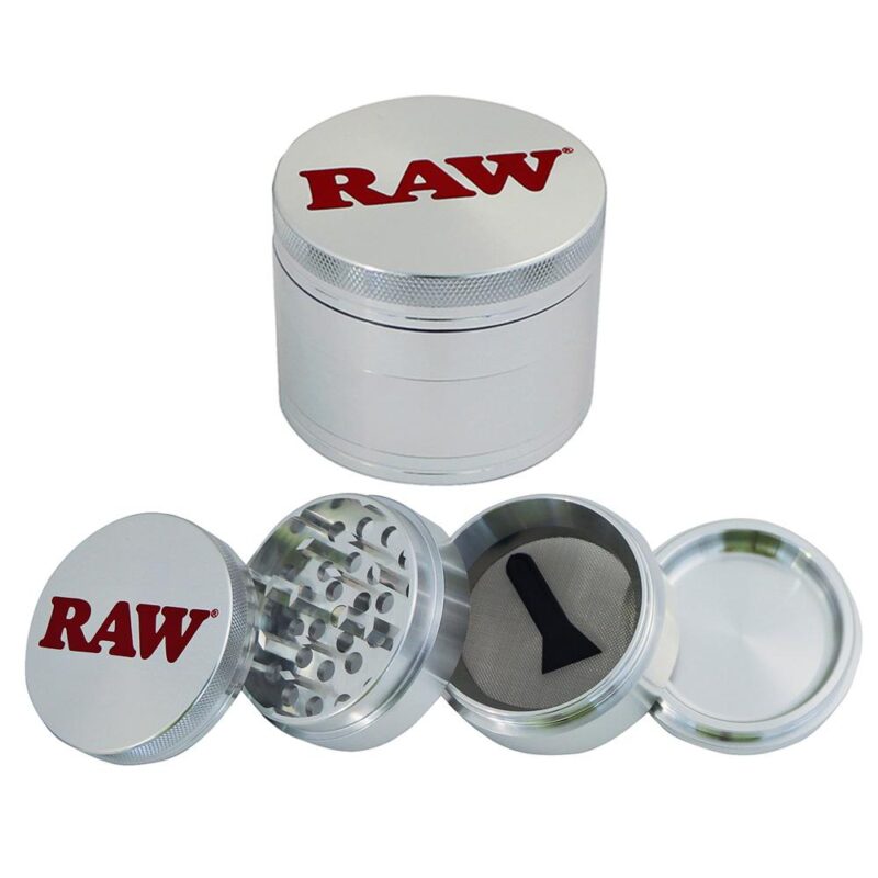 RAW 4 Piece Grinder Aluminum