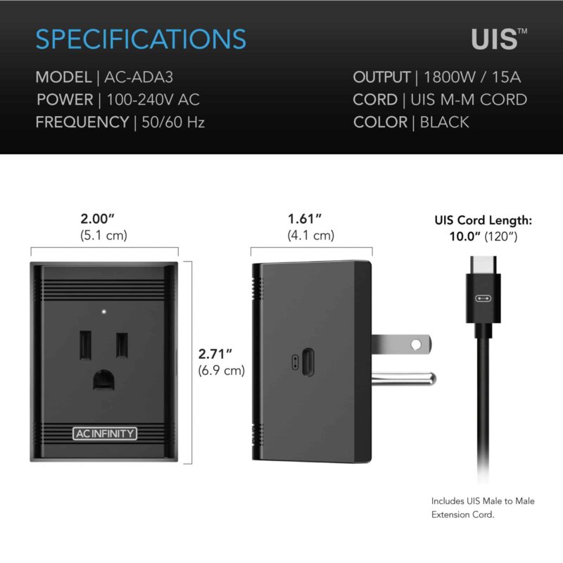 AC Infinity UIS Control Plug