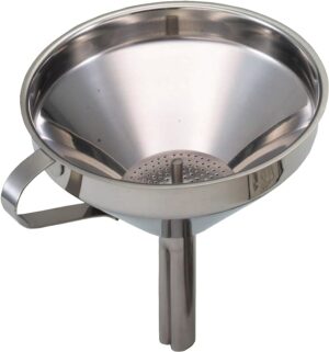 Funnel Stainless Steel with Removable Filter 13cm