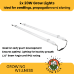 LED Lights Propagation Seedlings Cloning