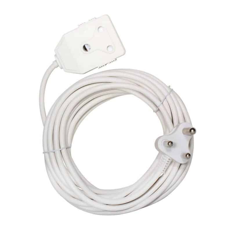 Extension Lead Power Cord White Electrical