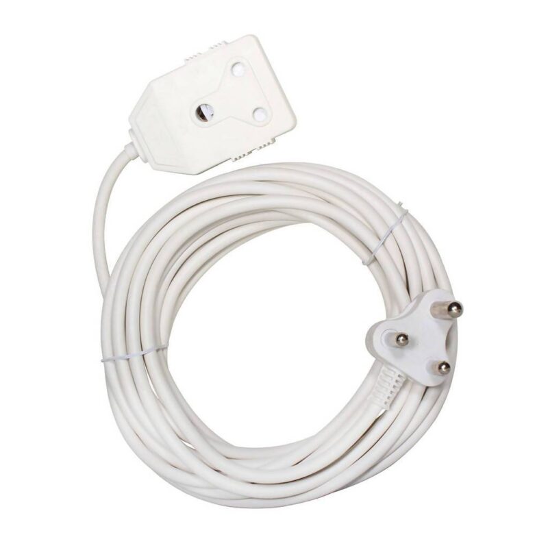 extension lead power cord white electrical 1