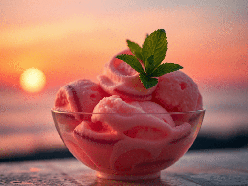 sunset sherbet cartoon like image