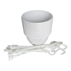 Emma Hanging Plant Basket 25cm - White