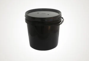 10L Bucket Black With Lid