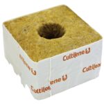 Cultilene Rockwool 100mm Cube with Hole (38/35)