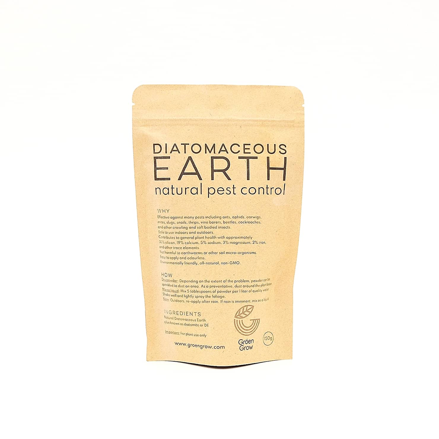 Diatomaceous Earth Premium Resealable Pack 150g 1 Diatomaceous Earth Premium Resealable Pack 150g