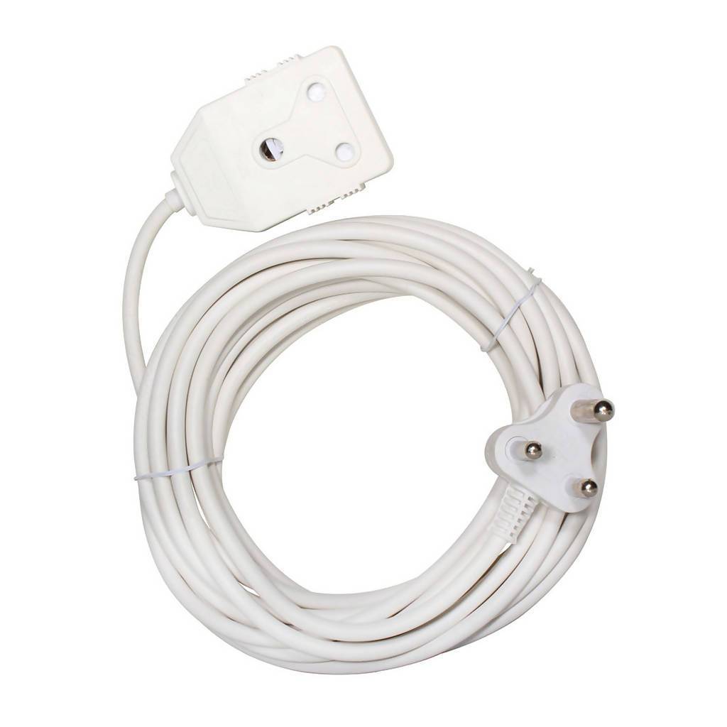 Extension Cord 5M 10A White 1 Extension Cord 5M 10A White