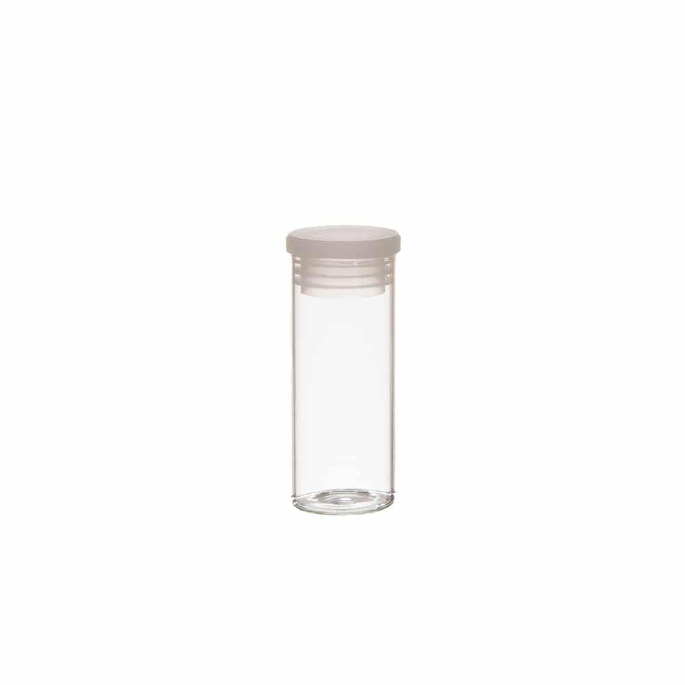 Glass Vial with Poly Cap 1 Glass Vial with Poly Cap
