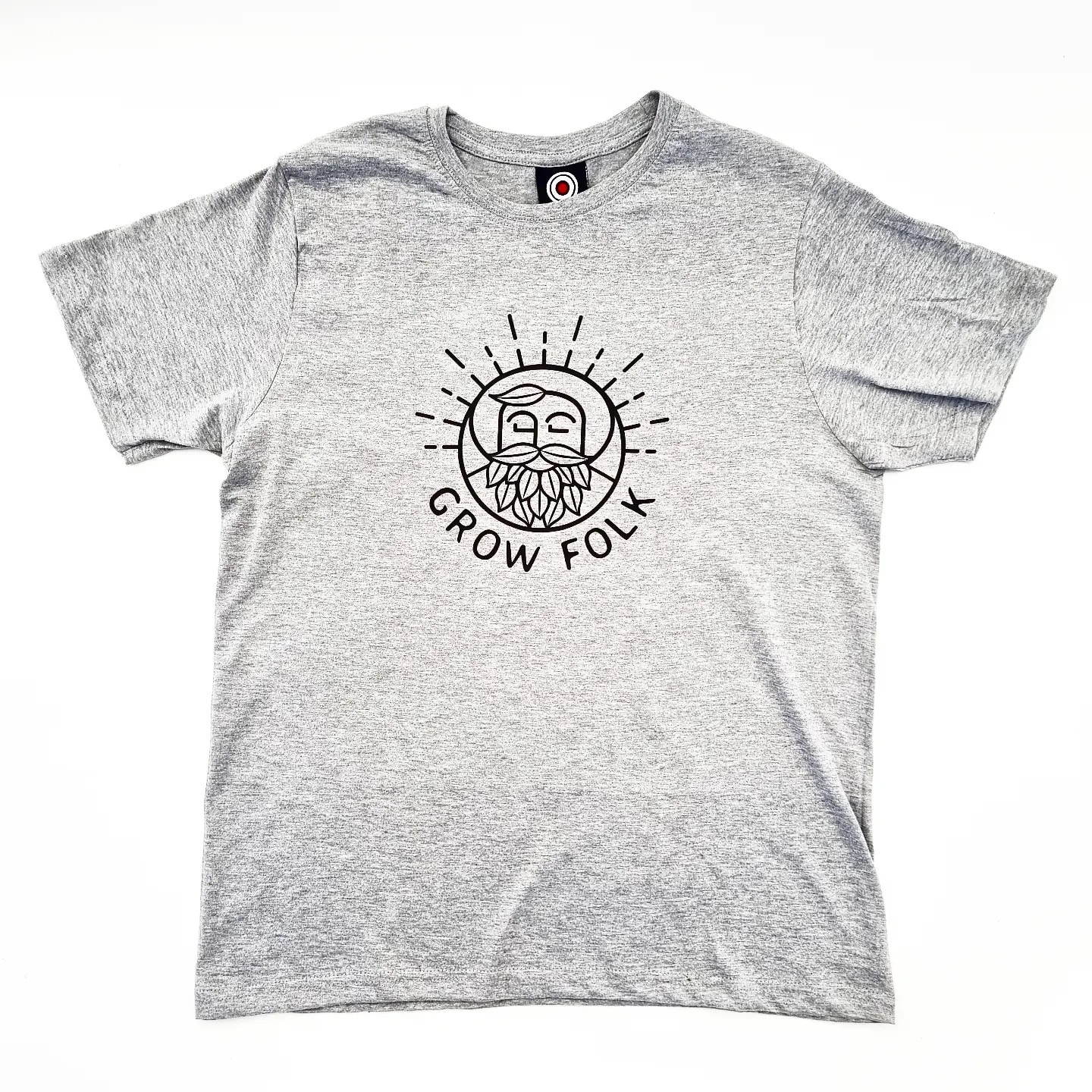 Grow Folk T-shirt Grey Melange 1 Grow Folk T-shirt Grey Melange