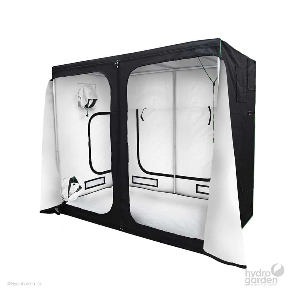 WHITE Grow Tent - 2.4m x 1.2m x 2m 1 WHITE Grow Tent - 2.4m x 1.2m x 2m