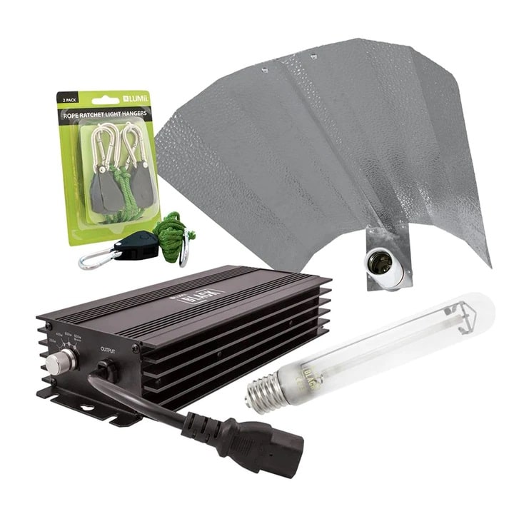 Lumii Black 600w HPS Complete Grow Light Kit 1 Lumii Black 600w HPS Complete Grow Light Kit
