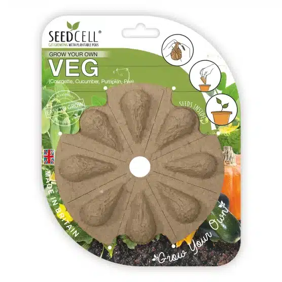 Mixed Vegetables SeedCell - Pumpkin, Broccoli, Courgette, Cucumber 1 Mixed Vegetables SeedCell - Pumpkin, Broccoli, Courgette, Cucumber