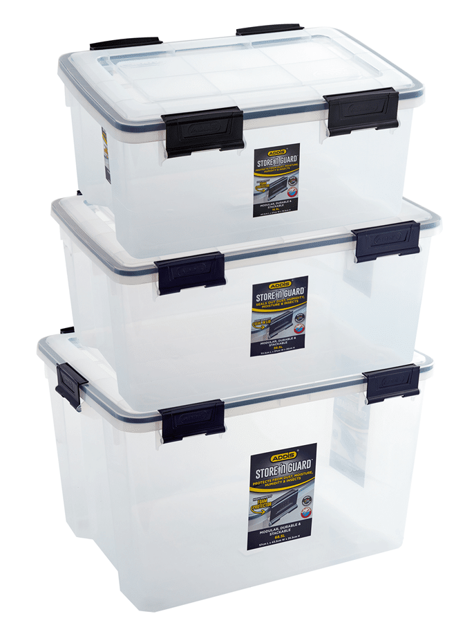 Storage Bin Tub Container - Transparent with Seals 1 Storage Bin Tub Container - Transparent with Seals