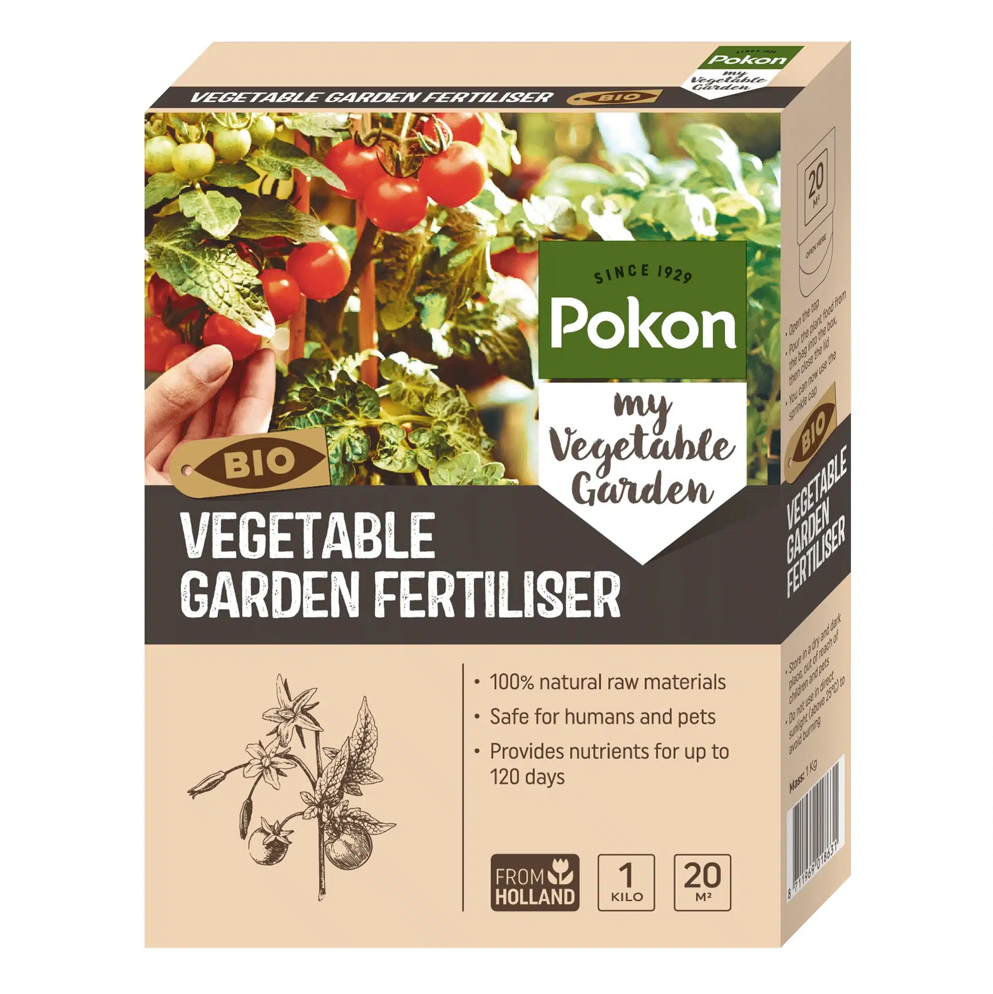 Vegetable Garden Bio Fertiliser 1kg 1 Vegetable Garden Bio Fertiliser 1kg
