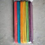 Wooden Coloured Labels 24 Pack