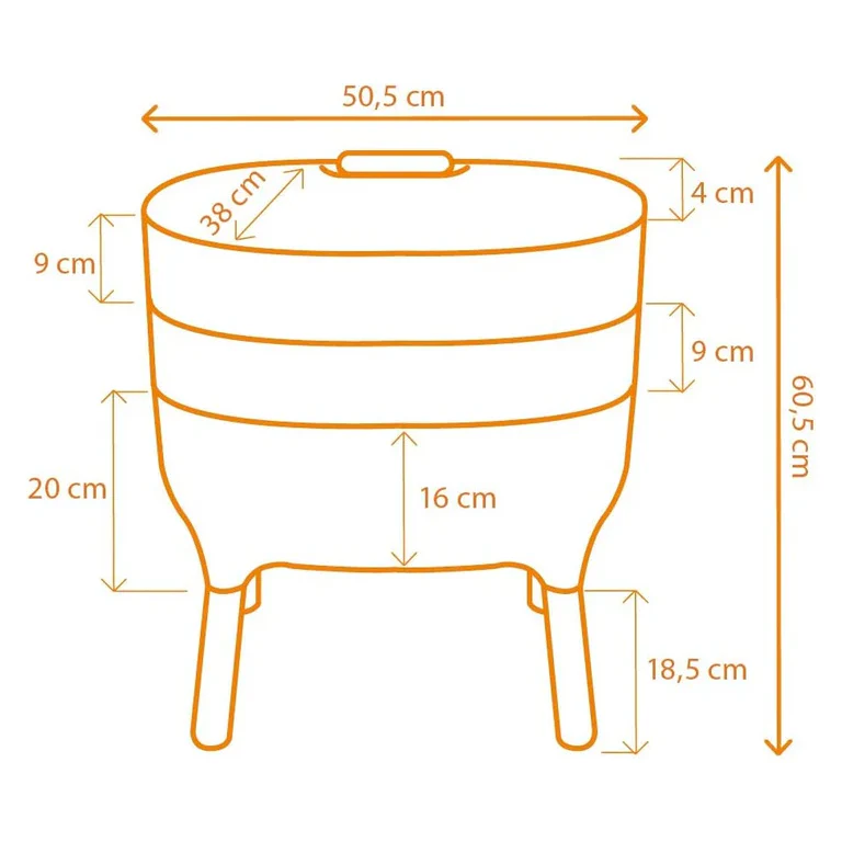 Worm Farm - Urbalive Light Anthracite 4 Worm Farm - Urbalive Light Anthracite - Image 4