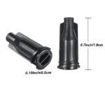 Syringe Caps Luer Lock Black - Pack of 25