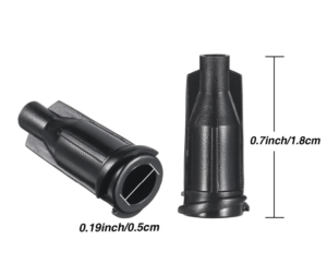 Syringe Caps Luer Lock Black - Pack of 25